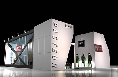 108平米展臺(tái)設(shè)計(jì)制作：二面開口/前衛(wèi)/木質(zhì)結(jié)構(gòu)/白色，為服裝展展商而作（免費(fèi)使用）