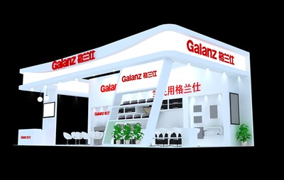 72平米展臺(tái)設(shè)計(jì)制作：三面開口/現(xiàn)代/木質(zhì)結(jié)構(gòu)/白色，為綜合展展商而作（免費(fèi)使用）