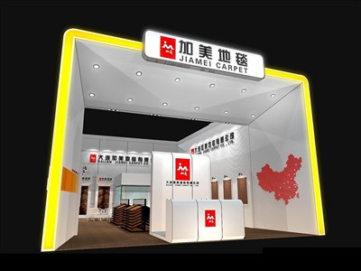 140平米展臺(tái)設(shè)計(jì)制作：二面開(kāi)口/現(xiàn)代/木質(zhì)結(jié)構(gòu)/白色，為紡織展展商而作（免費(fèi)使用）