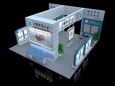 81平米展臺設計制作：四面開口/現(xiàn)代/木質(zhì)結構/綠色，為能源展展商而作（免費使用）