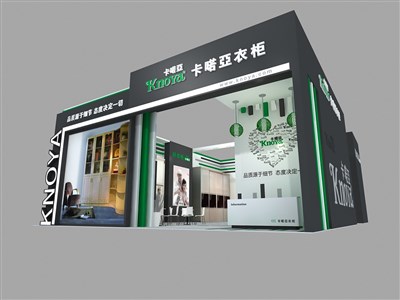 225平米展臺(tái)設(shè)計(jì)制作：一面開口/現(xiàn)代/木質(zhì)結(jié)構(gòu)/黑色，為家具展展商而作（免費(fèi)使用）