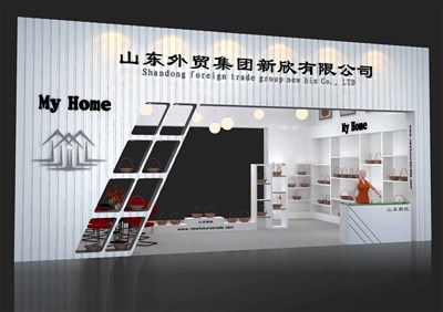 54平米展臺設(shè)計制作：二面開口/現(xiàn)代/木質(zhì)結(jié)構(gòu)/白色，為玩具展展商而作（免費使用）
