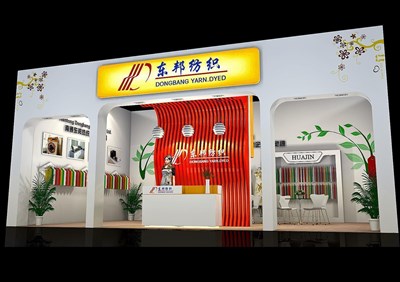54平米展臺設(shè)計制作：一面開口/現(xiàn)代/木質(zhì)結(jié)構(gòu)/白色，為服裝展展商而作（免費(fèi)使用）