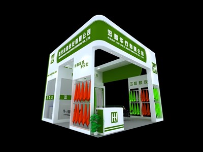 36平米展臺設(shè)計制作：三面開口/現(xiàn)代/木質(zhì)結(jié)構(gòu)/白色，為紡織展展商而作（免費使用）