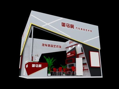 36平米展臺(tái)設(shè)計(jì)制作：四面開(kāi)口/前衛(wèi)/木質(zhì)結(jié)構(gòu)/白色，為汽車展展商而作（免費(fèi)使用）