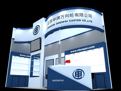 18平米展臺(tái)設(shè)計(jì)制作：二面開口/前衛(wèi)/木質(zhì)結(jié)構(gòu)/白色，為汽配展展商而作（免費(fèi)使用）