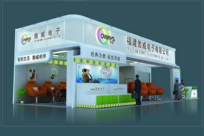 116.2平米展臺設(shè)計制作：三面開口/現(xiàn)代/木質(zhì)結(jié)構(gòu)/白色，為體博會展商而作（免費使用）