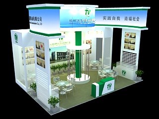 36平米展臺設(shè)計制作：三面開口/前衛(wèi)/木質(zhì)結(jié)構(gòu)/白色，為機械展展商而作（免費使用）
