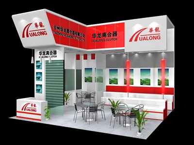 36平米展臺(tái)設(shè)計(jì)制作：二面開口/現(xiàn)代/木質(zhì)結(jié)構(gòu)/紅色，為汽配展展商而作（免費(fèi)使用）