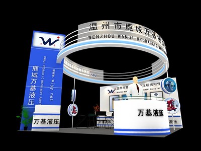 36.3平米展臺設(shè)計制作：三面開口/現(xiàn)代/木質(zhì)結(jié)構(gòu)/白色，為機(jī)械展展商而作（免費(fèi)使用）