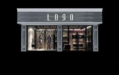 55.2平米展廳設(shè)計制作：現(xiàn)代/灰色，產(chǎn)品類展廳-服裝展廳（免費使用）