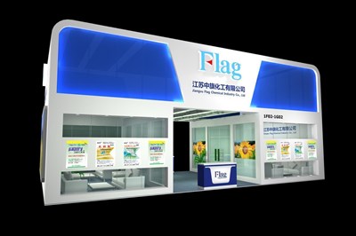 72平米展臺設(shè)計制作：二面開口/現(xiàn)代/木質(zhì)結(jié)構(gòu)/藍(lán)色，為化工展展商而作（免費(fèi)使用）