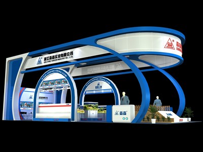 90平米展臺設計制作：三面開口/現(xiàn)代/木質(zhì)結(jié)構(gòu)/白色，為綜合展展商而作（免費使用）