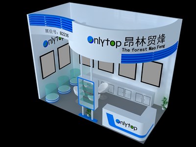 18平米展臺(tái)設(shè)計(jì)制作：二面開口/現(xiàn)代/木質(zhì)結(jié)構(gòu)/白色，為建材展展商而作（免費(fèi)使用）