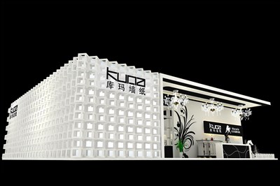 270平米展臺設(shè)計制作：二面開口/現(xiàn)代/木質(zhì)結(jié)構(gòu)/白色，為建材展展商而作（免費使用）