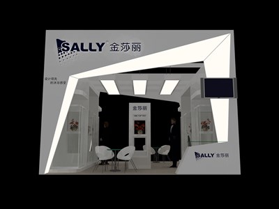 36平米展臺設(shè)計制作：二面開口/現(xiàn)代/木質(zhì)結(jié)構(gòu)/白色，為建材展展商而作（免費使用）