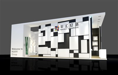 72平米展臺設(shè)計制作：二面開口/前衛(wèi)/木質(zhì)結(jié)構(gòu)/白色，為建材展展商而作（免費(fèi)使用）