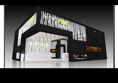 108平米展臺設(shè)計制作：二面開口/現(xiàn)代/木質(zhì)結(jié)構(gòu)/黑色，為建材展展商而作（免費(fèi)使用）