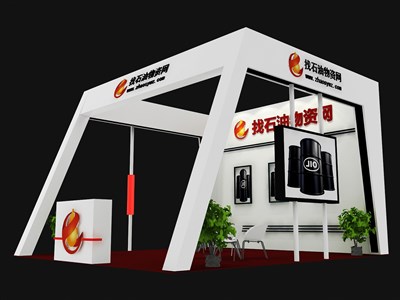 42平米展臺(tái)設(shè)計(jì)制作：三面開口/現(xiàn)代/木質(zhì)結(jié)構(gòu)/黑色，為能源展展商而作（免費(fèi)使用）