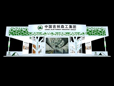 504平米展臺(tái)設(shè)計(jì)制作：三面開口/現(xiàn)代/木質(zhì)結(jié)構(gòu)/白色，為建材展展商而作（免費(fèi)使用）