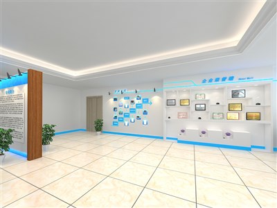 60平米展廳設(shè)計(jì)制作：現(xiàn)代/白色，產(chǎn)品類展廳-廣東邁科（免費(fèi)使用）